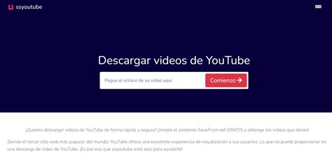 ssyoutube descarga gratuita.
